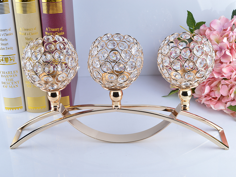 Home Goods Crystal Tealight Candle Holders gold