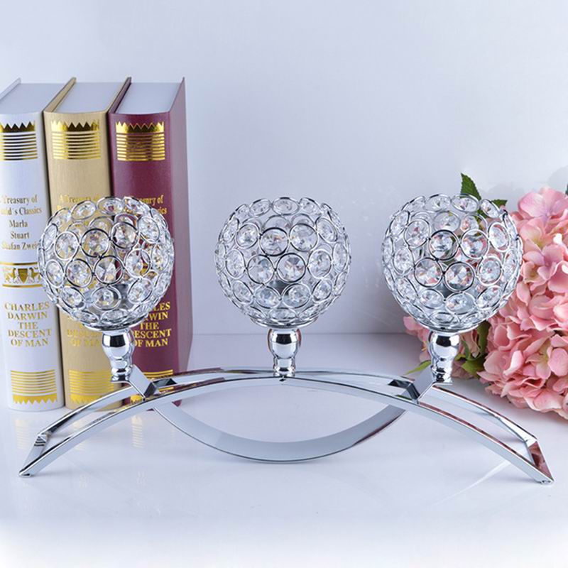 Home Goods Crystal Tealight Candle Holders Silver