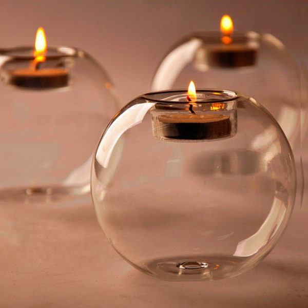 Charming ball shaped glass candle holder,glass candle holders,candle holders for gifts,decorative candle holders,candle holders for table decorations