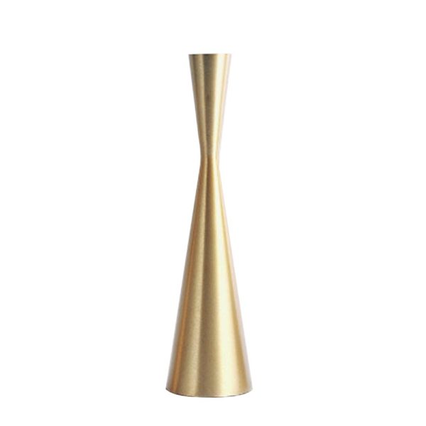 modern gold candle holders