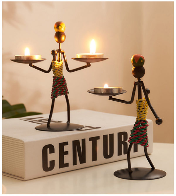 Abstract figure metal candlestick holders,black metal candlestick holders,vintage metal candlestick holders,iron metal candlestick holder,candle holder decoration ideas