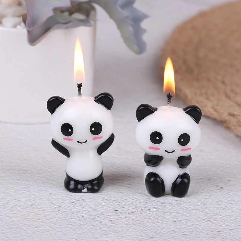 Cute Panda Birthday Candles