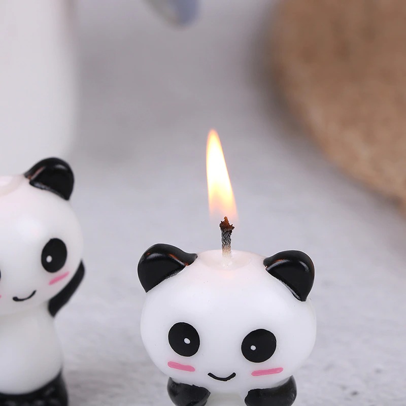 Cute Panda Birthday Candles