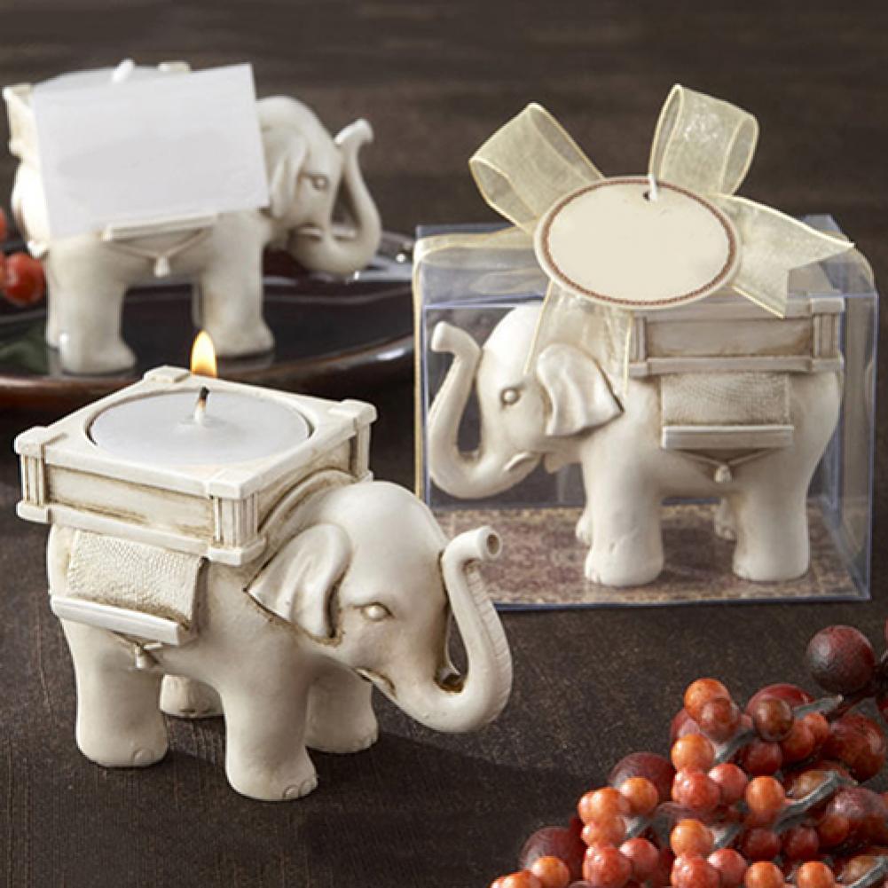 Lucky Elephant Tea Light Candle Holder 