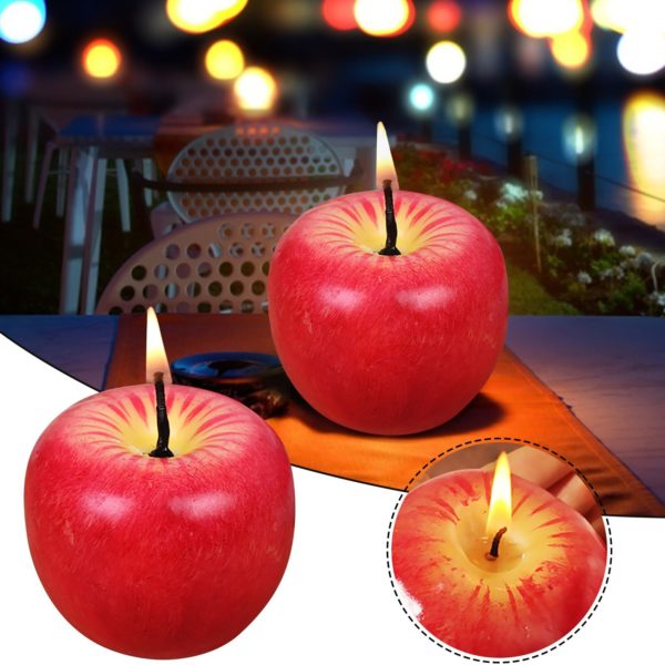 Apple Shaped Candles,fruit shaped candles,fruit scented candles,fruit candles for christmas,red apple shaped candles