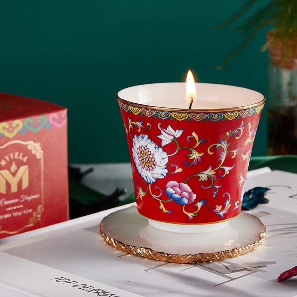 Pragmism Cute Elegant Ceramic Jar Candle